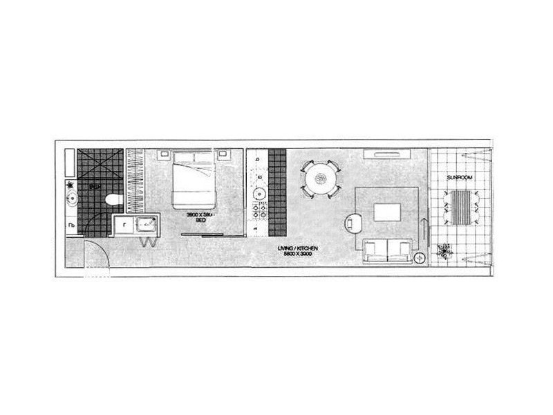 1506/10 Balfours Way (Enter via 185 Morphett Street), Adelaide SA 5000 Floorplan