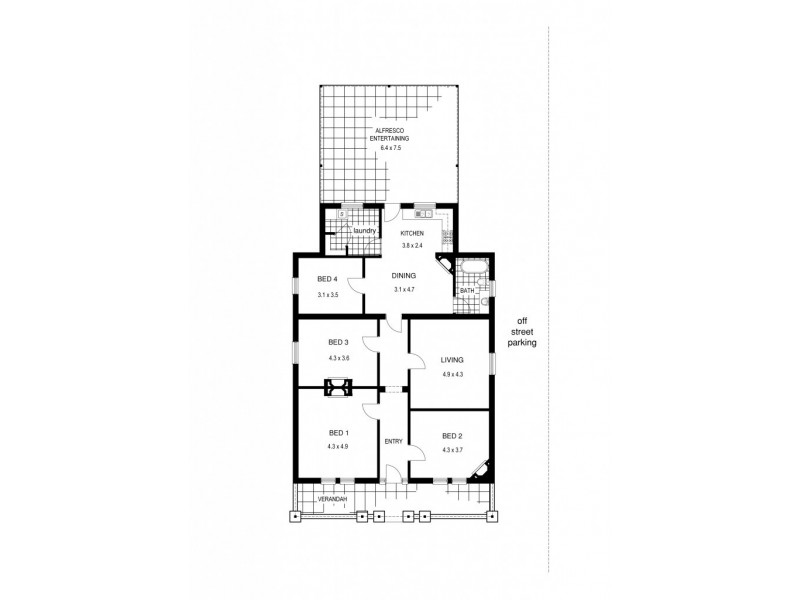 3 Linden Street, West Hindmarsh SA 5007 Floorplan