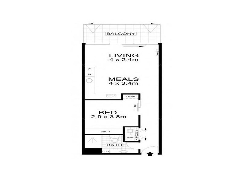 415/185 Morphett Street, Adelaide SA 5000 Floorplan