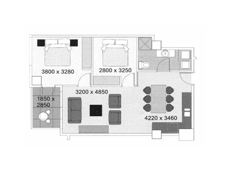 715/91 – 97 North Terrace, Adelaide SA 5000 Floorplan