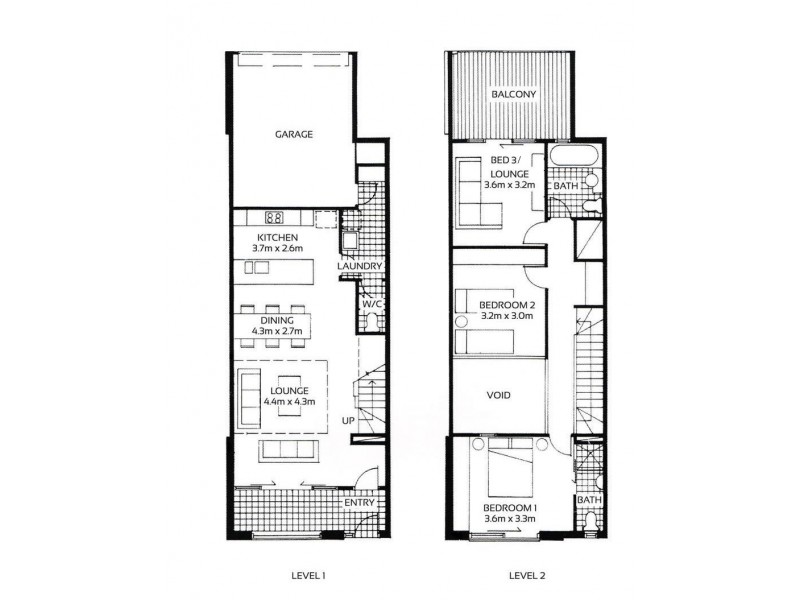 Res 3/21 Russell Street, Adelaide SA 5000 Floorplan