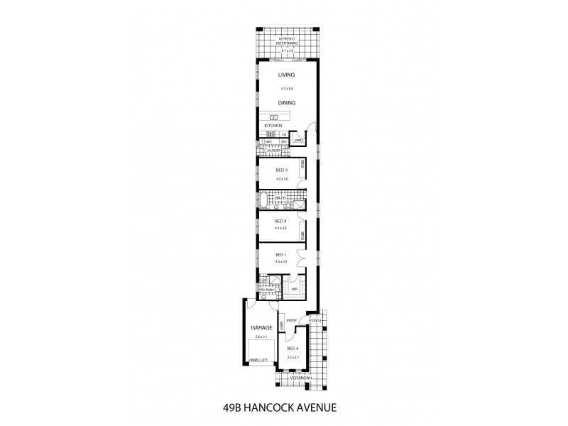 49B Hancock Avenue, Campbelltown SA 5074 Floorplan