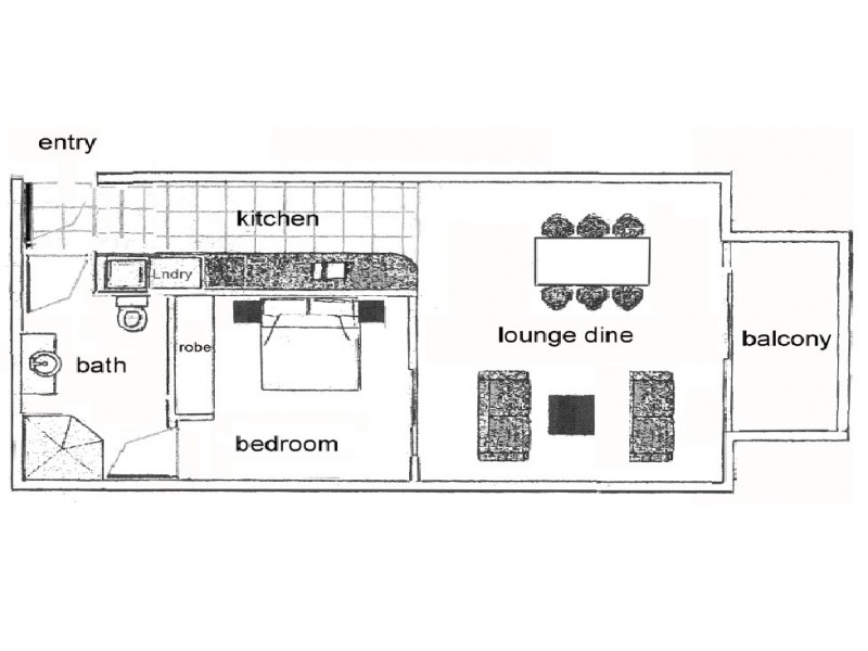 709/91 – 97 North Terrace, Adelaide SA 5000 Floorplan