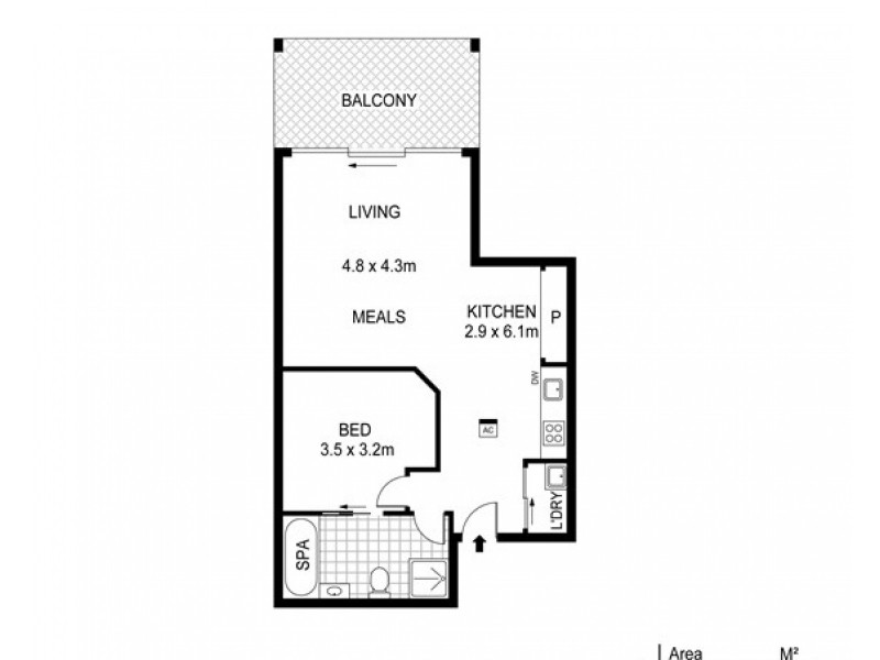 1501/96 North Terrace, Adelaide SA 5000 Floorplan