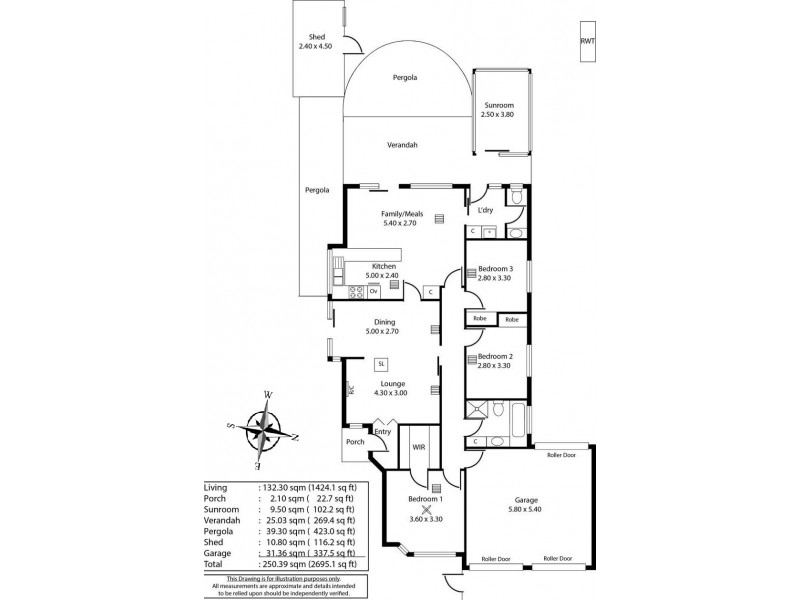 13 Celadon Court, Wynn Vale SA 5127 Floorplan