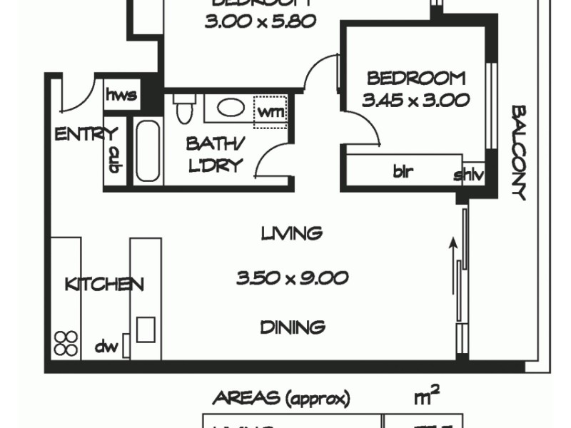 13/32 Union Street, Adelaide SA 5000 Floorplan