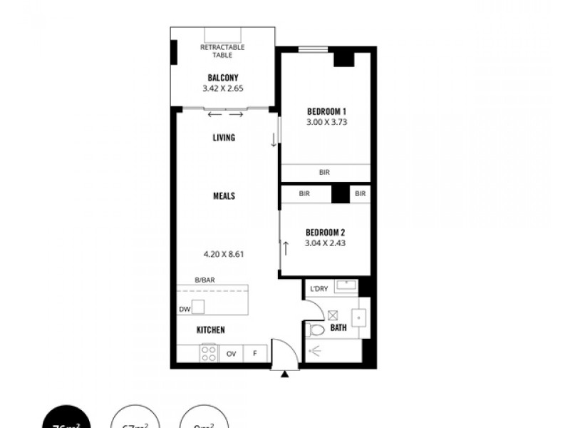 408/50 Sturt Street, Adelaide SA 5000 Floorplan