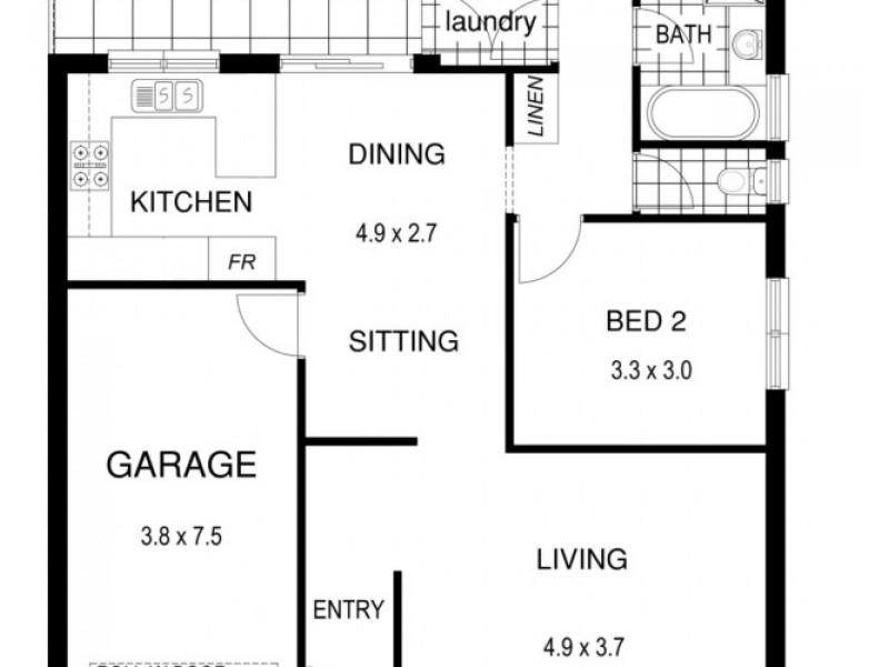 Res 2/12 Barnes Avenue, Magill SA 5072 Floorplan