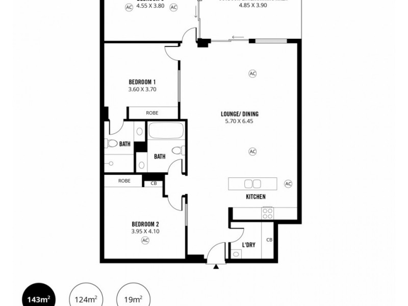 508/15 Vaughan Place, Adelaide SA 5000 Floorplan