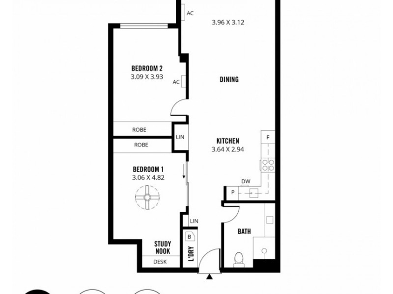 514/185 Morphett Street, Adelaide SA 5000 Floorplan