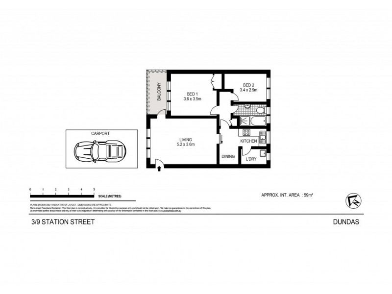 3/9 Station St, Dundas NSW 2117 Floorplan