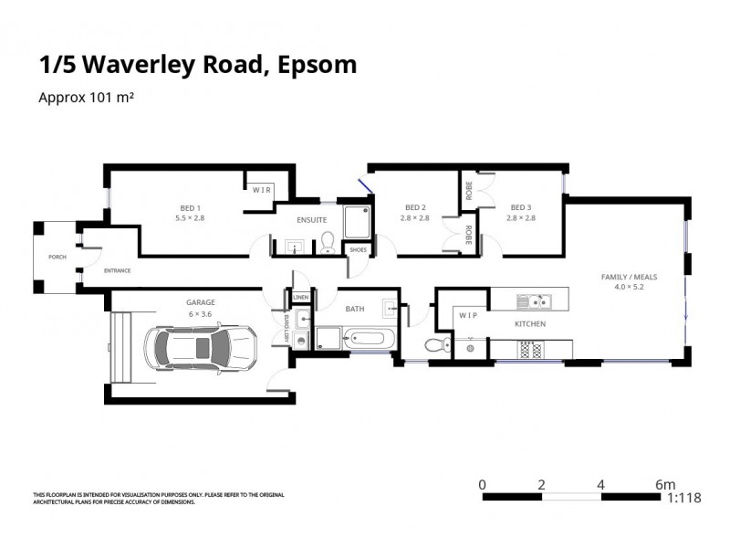 1/5 Waverley Road, Epsom VIC 3551 Floorplan