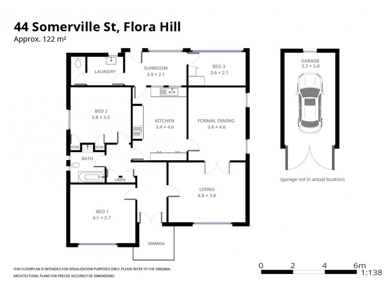 44 Somerville Street, Flora Hill VIC 3550 Floorplan