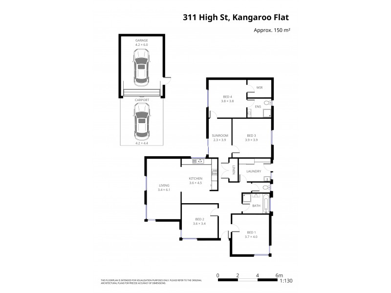 311 High Street, Kangaroo Flat VIC 3555 Floorplan