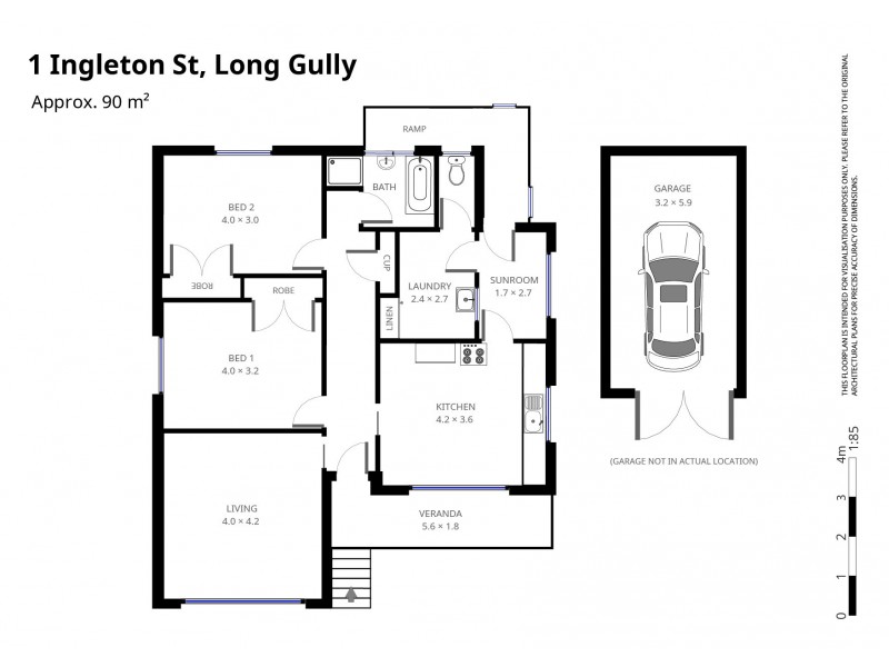 1 Ingleton Street, Long Gully VIC 3550 Floorplan