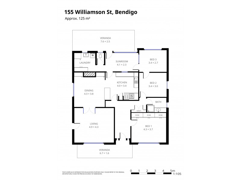 155 Williamson Street, Bendigo VIC 3550 Floorplan