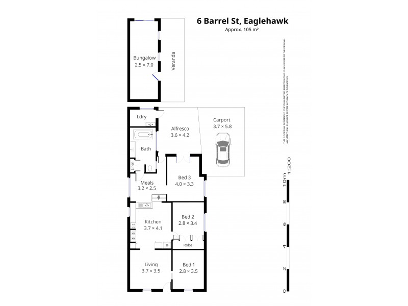 6 Barrell Street, Eaglehawk VIC 3556 Floorplan