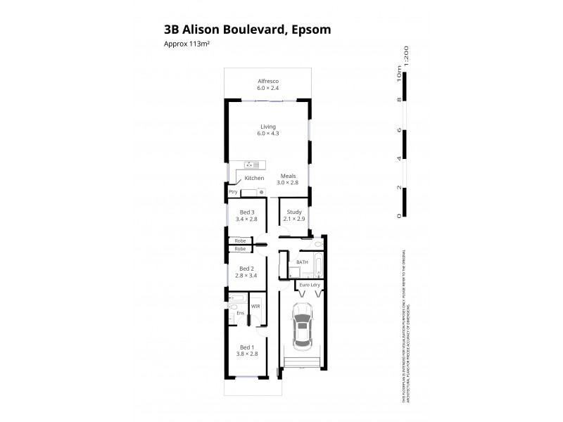 3b Alison Boulevard, Epsom VIC 3551 Floorplan