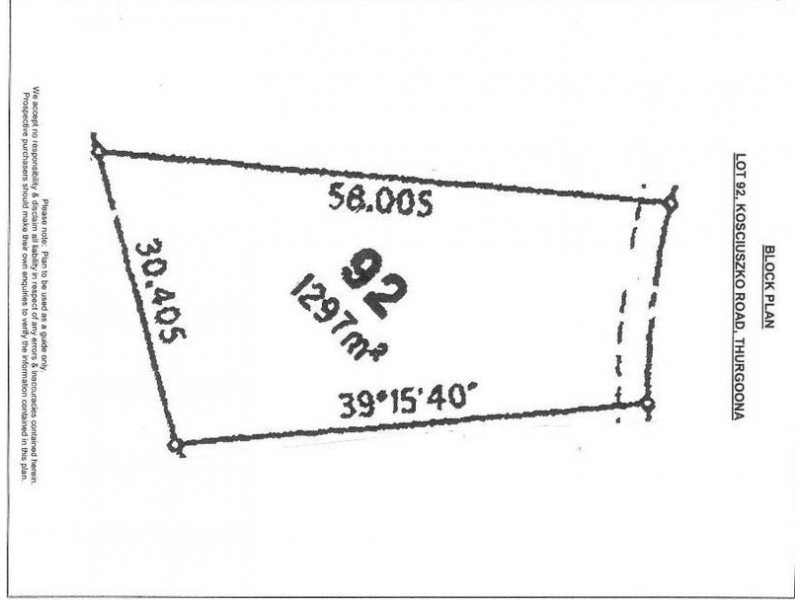 Lot 92, (208) Kosciuszko Road, Thurgoona NSW 2640