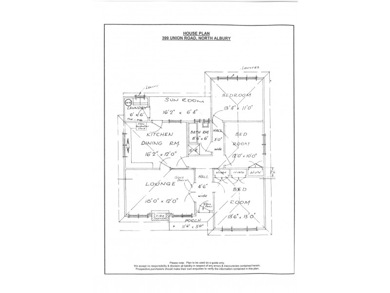 399 Union Road, North Albury NSW 2640 Floorplan