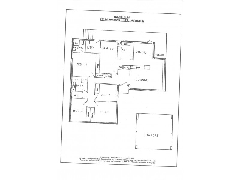 276 Desmond Street, Lavington NSW 2641 Floorplan