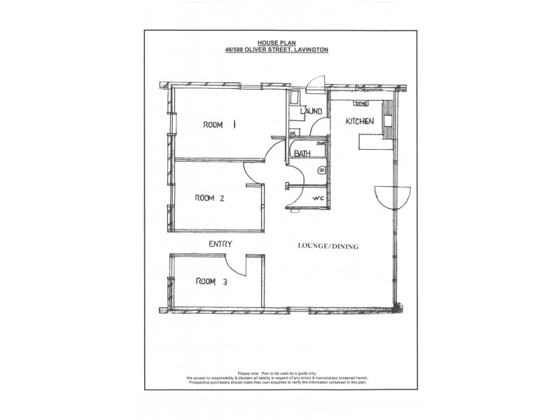 46/588 Oliver Street, Lavington NSW 2641 Floorplan