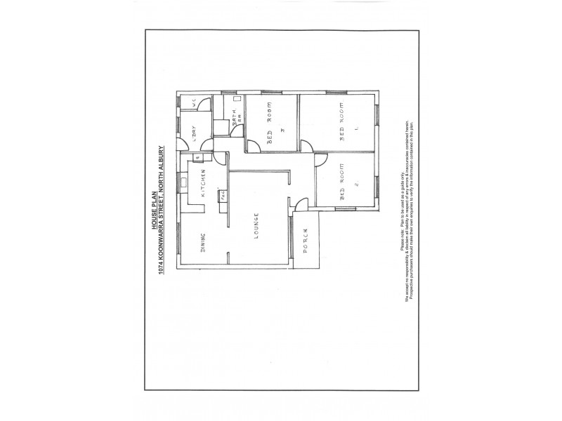 1074 Koonwarra Street, North Albury NSW 2640 Floorplan
