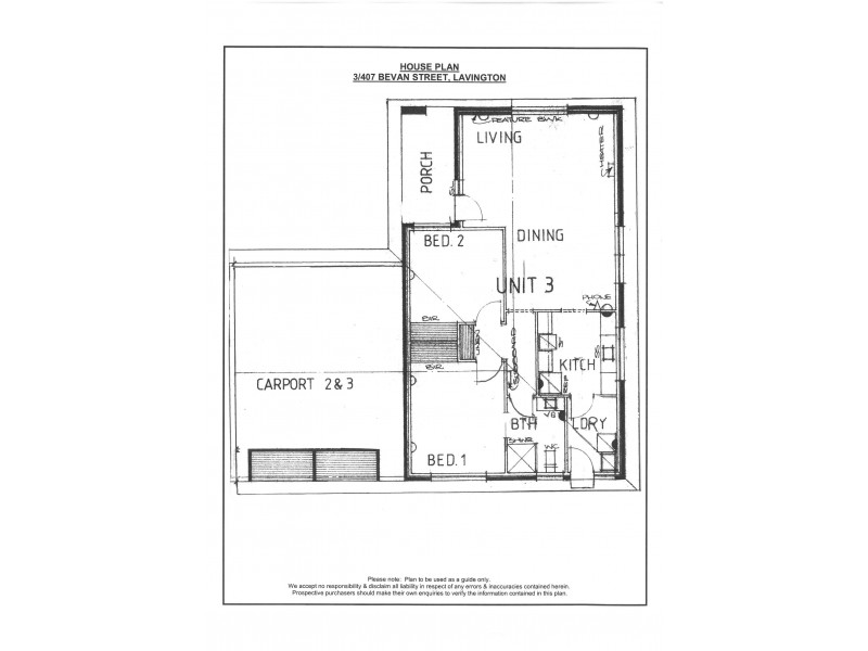 3/407 Bevan Street, Lavington NSW 2641 Floorplan