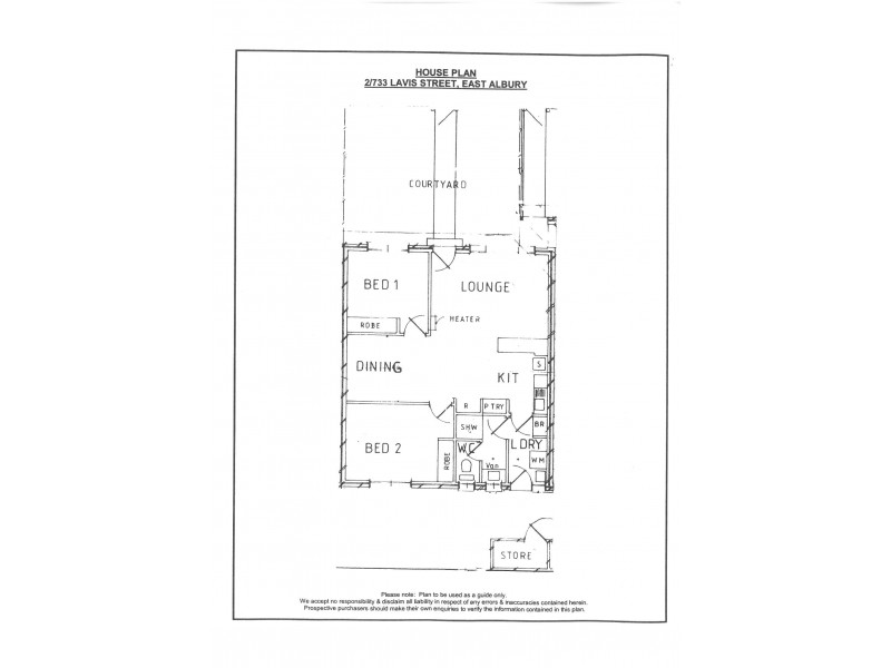 2/733 Lavis Street, East Albury NSW 2640 Floorplan