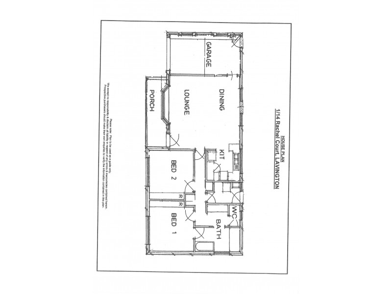 1/14 Rachel Court, Lavington NSW 2641 Floorplan