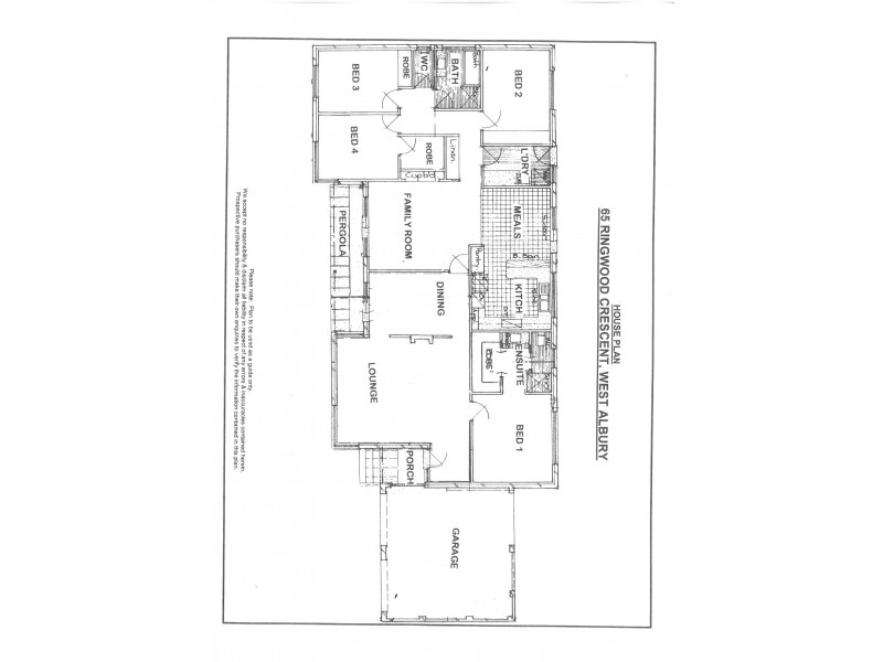 65 Ringwood Crescent, West Albury NSW 2640 Floorplan
