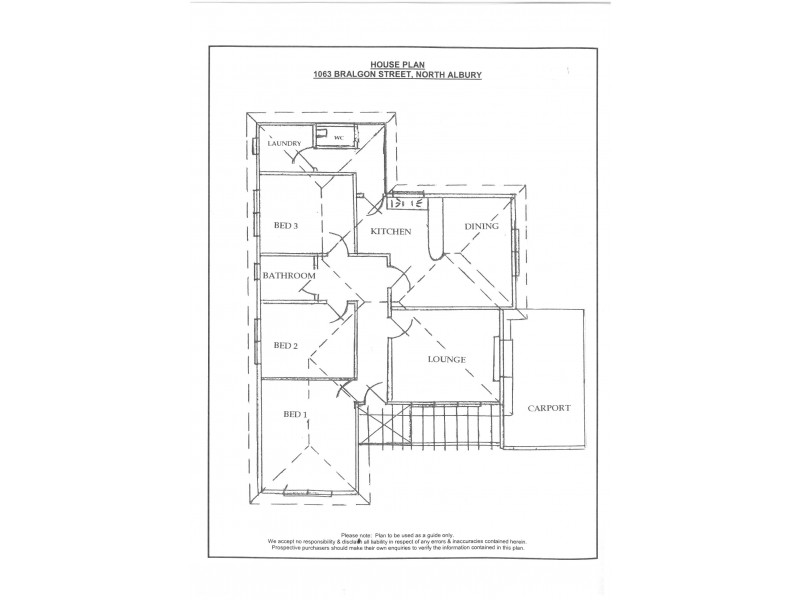 1063 Bralgon Street, North Albury NSW 2640 Floorplan