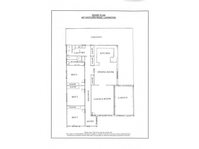 407 Kaitlers Road, Lavington NSW 2641 Floorplan