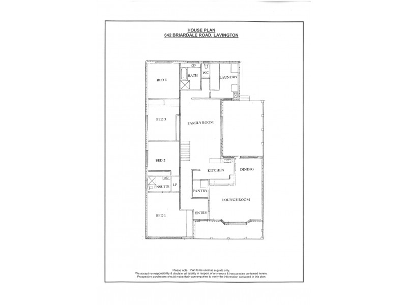 642 Briardale Road, Lavington NSW 2641 Floorplan
