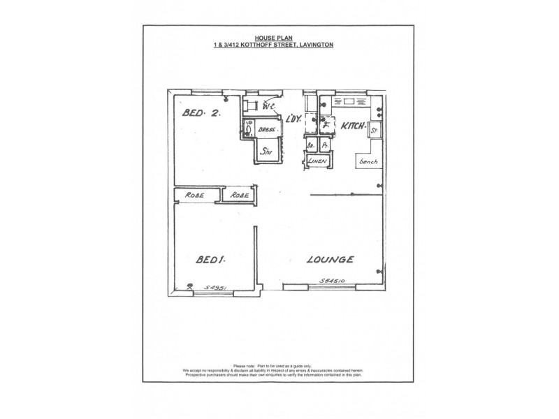 3/412 Kotthoff Street, Lavington NSW 2641 Floorplan