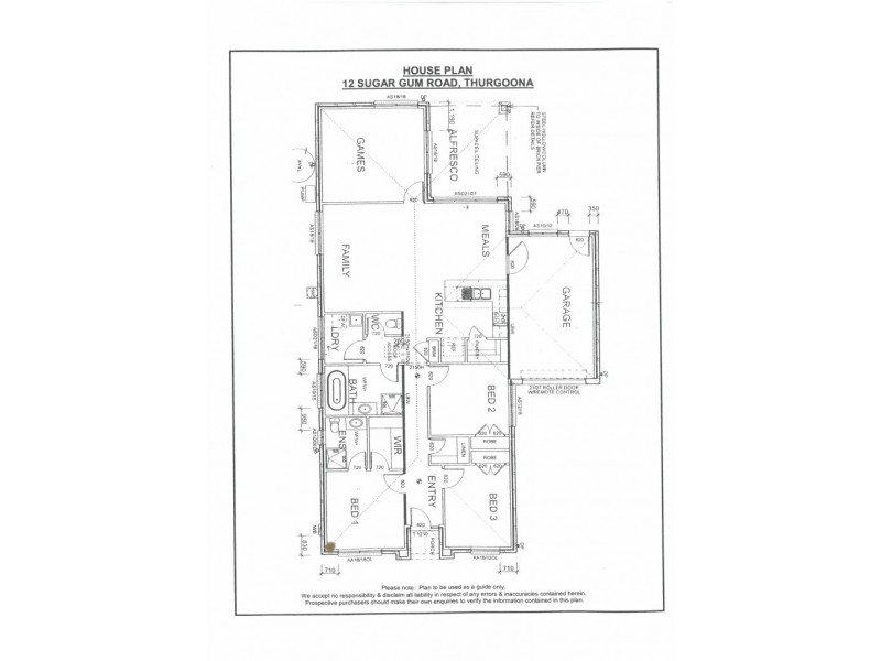 12 Sugar Gum Road, Thurgoona NSW 2640 Floorplan
