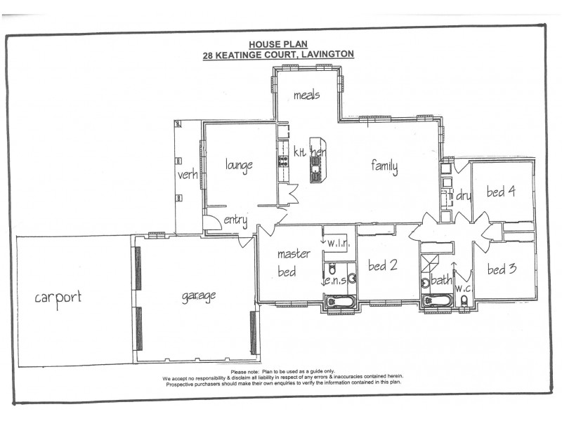 28 Keatinge Court, Lavington NSW 2641 Floorplan