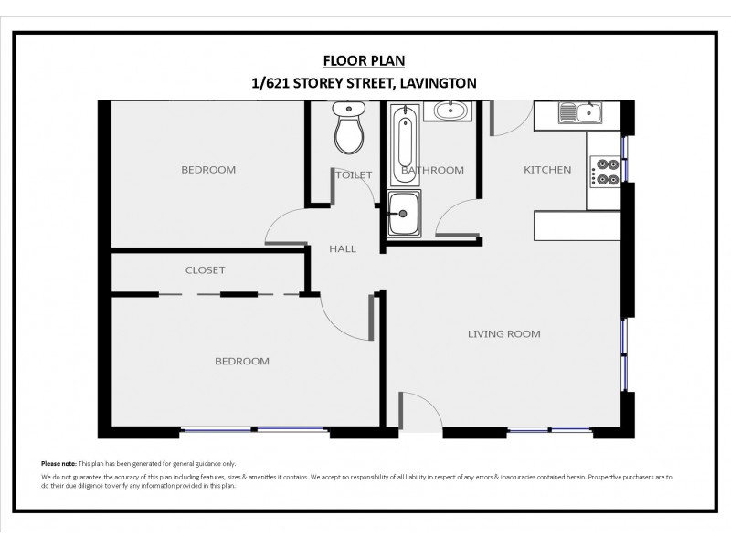 1/621 Storey Street, Lavington NSW 2641 Floorplan