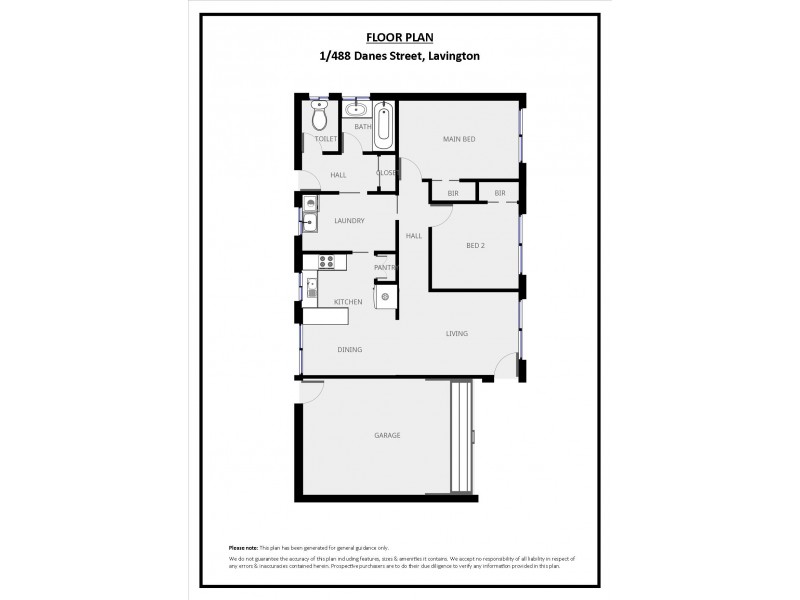 1/488 Danes Street, Lavington NSW 2641 Floorplan
