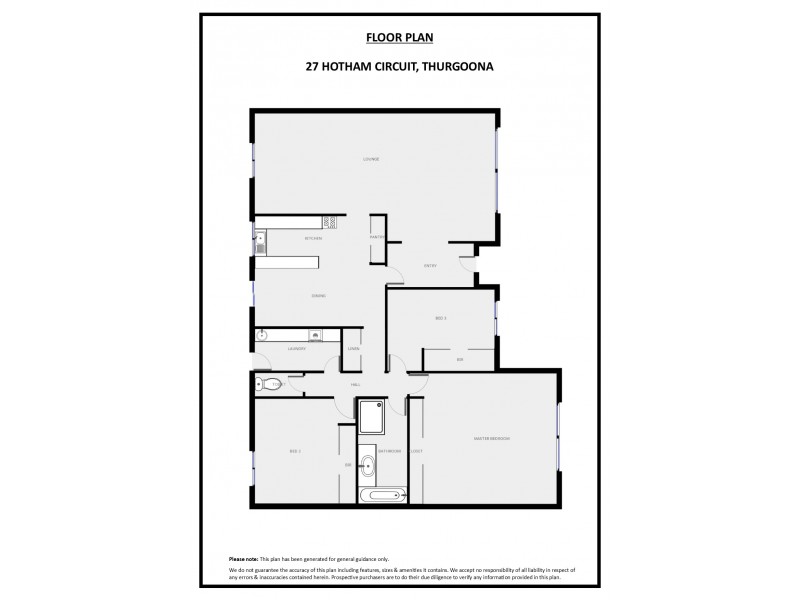 27 Hotham Circuit, Thurgoona NSW 2640 Floorplan