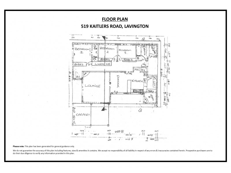 519 Kaitlers Road, Lavington NSW 2641 Floorplan