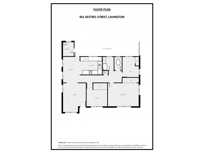 961 Kestrel Street, North Albury NSW 2640 Floorplan
