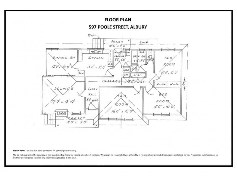 597 Poole Street, Albury NSW 2640 Floorplan