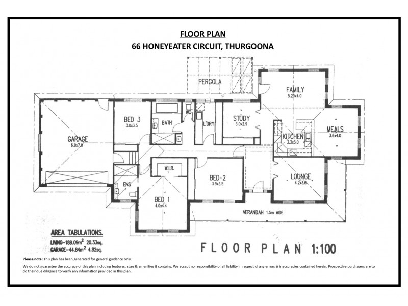 66 Honeyeater Circuit, Thurgoona NSW 2640 Floorplan
