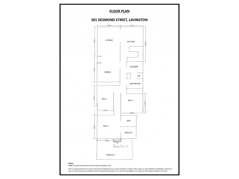 301 Desmond Street, Lavington NSW 2641 Floorplan