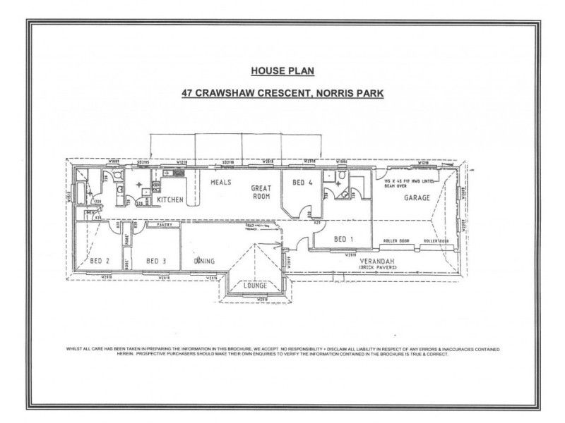 47 Crawshaw Cresent, Glenroy NSW 2640 Floorplan