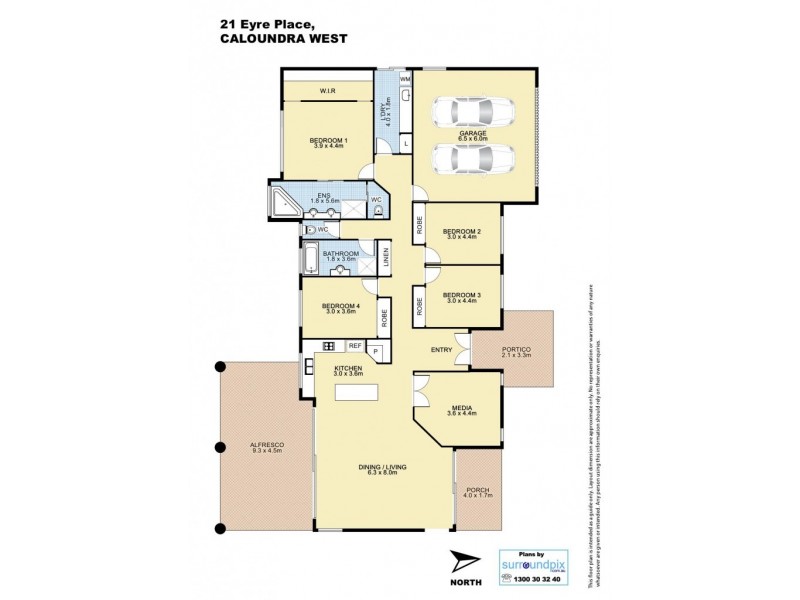 21 Eyre Place, Caloundra West QLD 4551 Floorplan