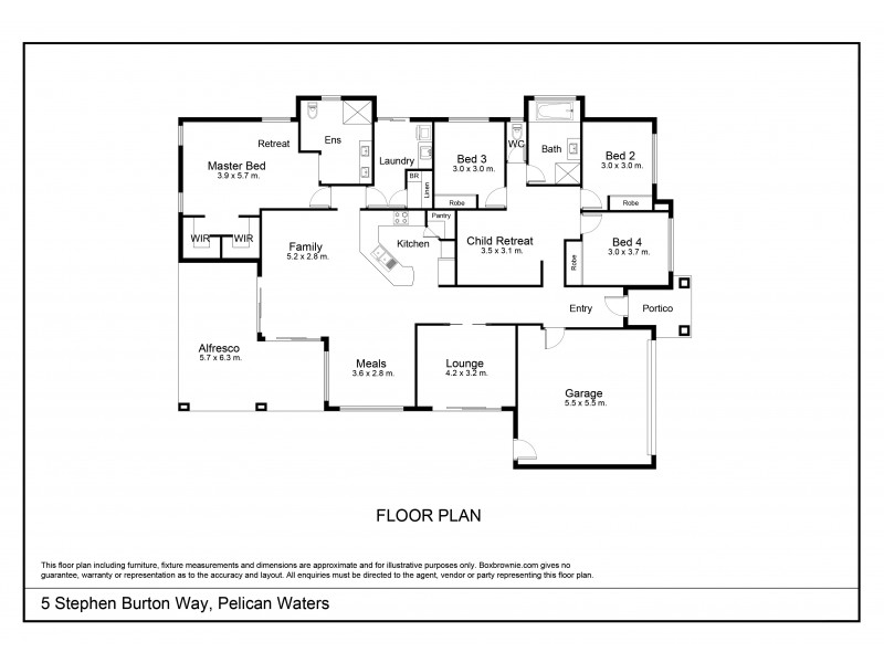 5 Stephen Burton Way, Pelican Waters QLD 4551 Floorplan
