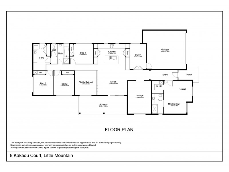 8 Kakadu Court, Little Mountain QLD 4551 Floorplan