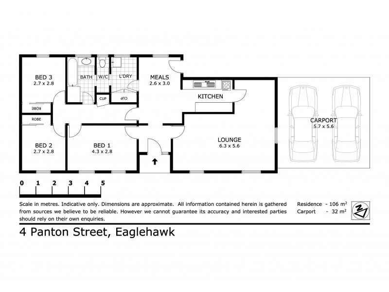 4 Panton Street, Eaglehawk VIC 3556 Floorplan